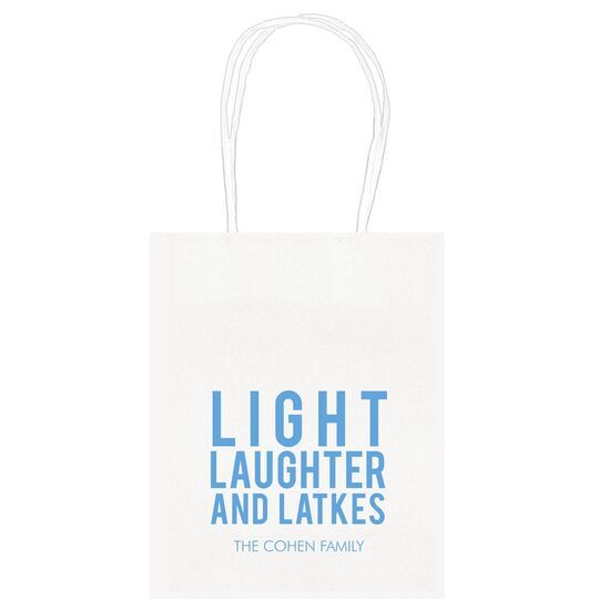 Light Laughter And Latkes Mini Twisted Handled Bags